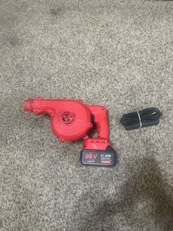 Cordless Blower Handheld Leaf Blower with Battery and Charger Portable .