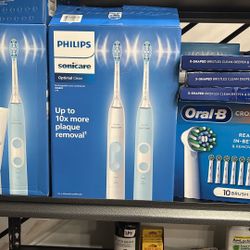 Philips Sonicare Optimal Clean Tooth Brush Set Of 2 (no Brushes)