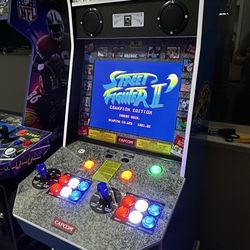 Big Blue Street fighter modded Arcade1up