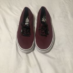Burgundy Authentic Vans