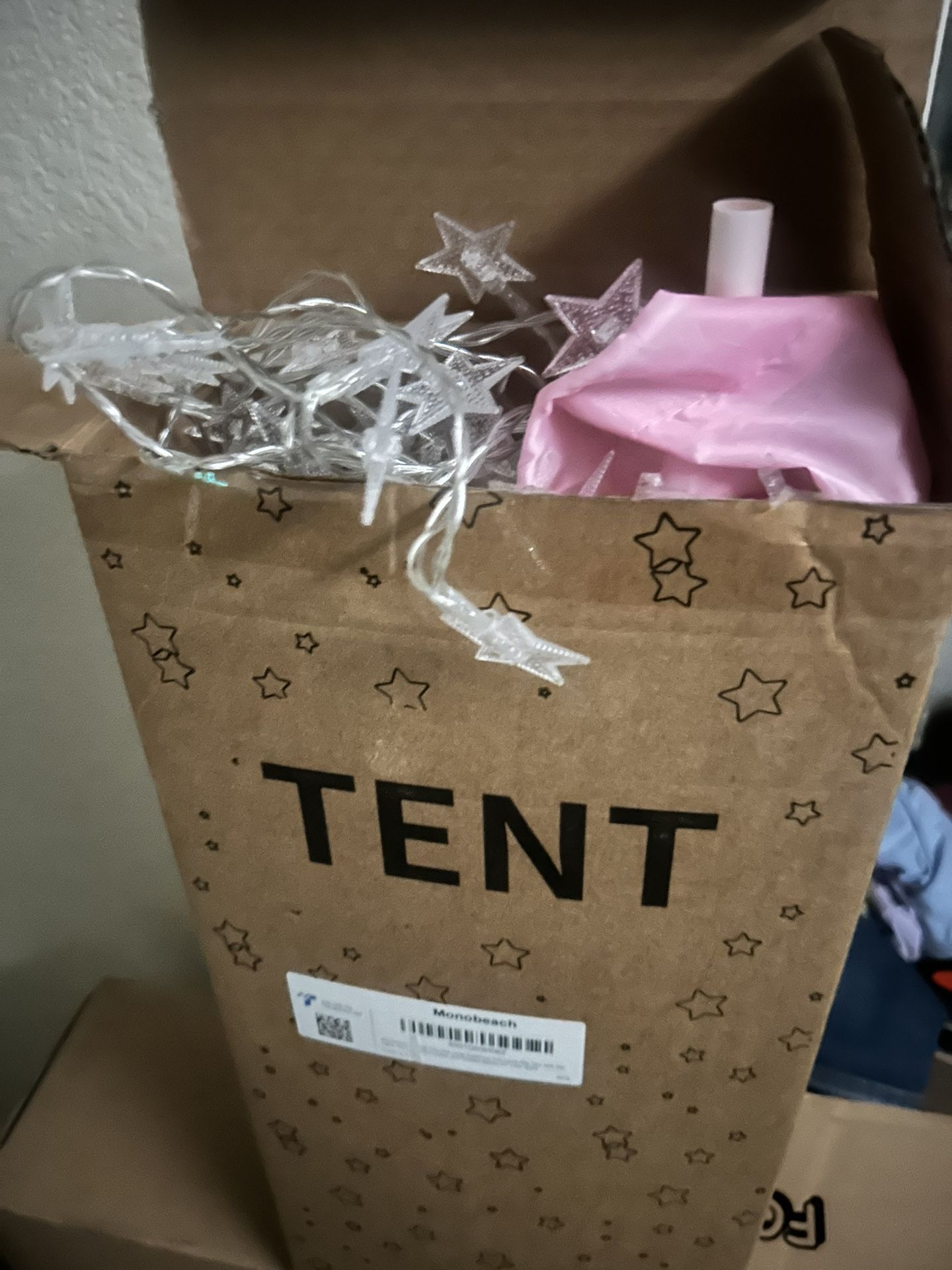 Pink Tent And Minecraft Building Kit