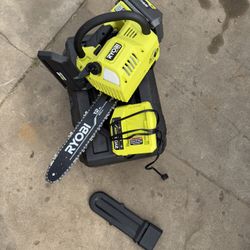 40V HP Brushless 12 in. Top Handle Battery Chainsaw with 4.0 Battery and Charger by RYOBI