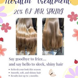 Spring Special 20% OFF, Keratin Treatment-Smooth, Frizz, Free Hair