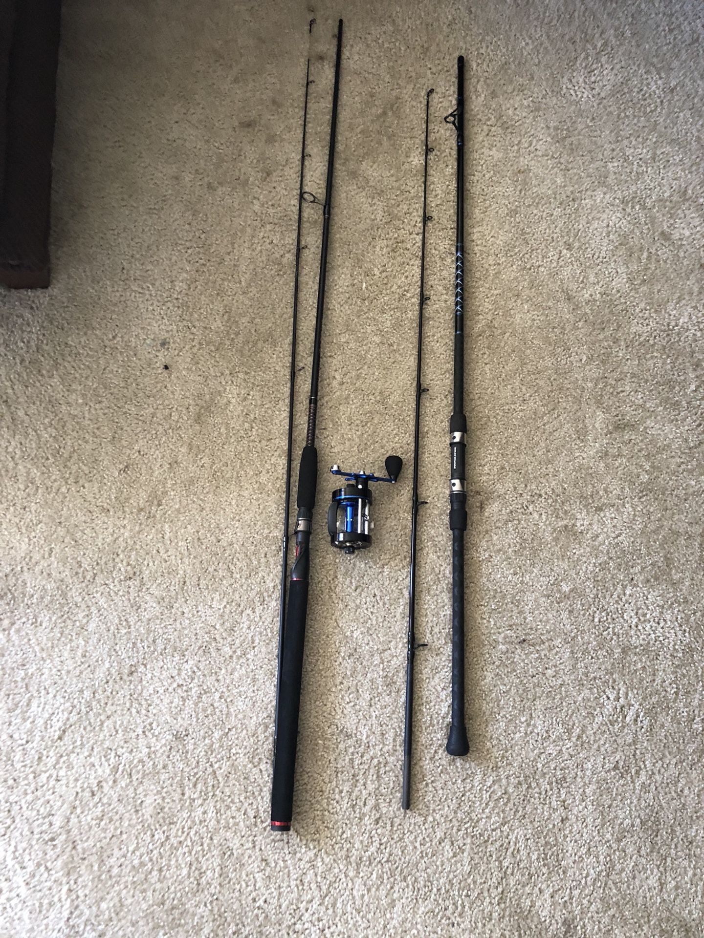 Offshore Angler Power Stick 8ft/ Ugly Stik gx2 9ft/ Piscifun Chaos 60