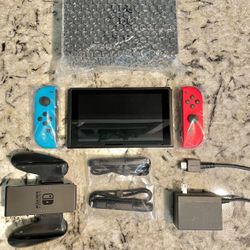 Nintendo Switch Red And Blue 