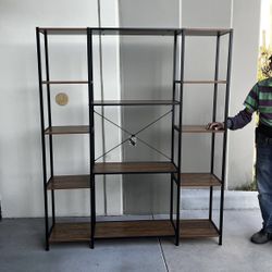 New In Box 59x12x72 Inches Tall Large Display Shelf Rack Bookshelf Organizer Stand