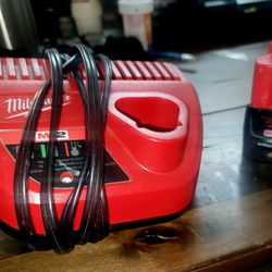 Milwaukee charger and battery