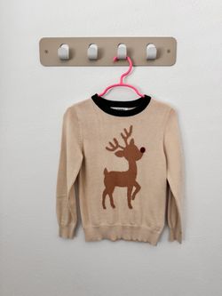 Girlhood Girls Reindeer Holiday Sweater Size 4/5