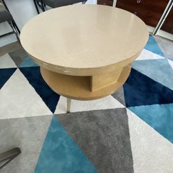 Mid century modern Mesmer “lazy susan” side table