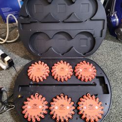 6 Pack Rechargeable Emergency Flares With Charging Cause 