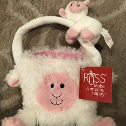 Russ small basket/purse with clip on