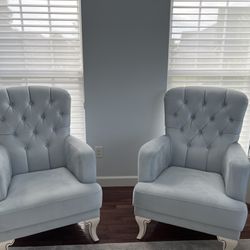 Ice blue Armchairs 