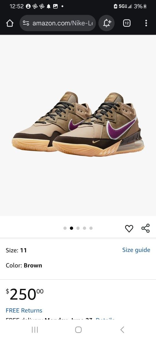 Lebron James Nike Air Maxes 18 Low Men's Viotech Atmos Collaboration
