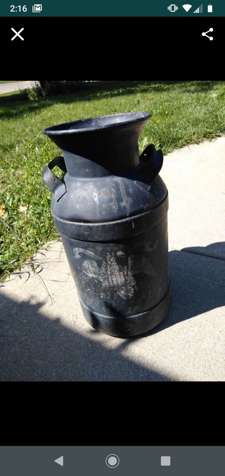 Antique Steel Milk Jug