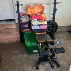Weight bench set
