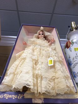 Antique hearts and flowers doll of lasting beauty