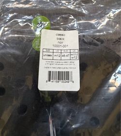 New Mens crocs black size 12 new in bag