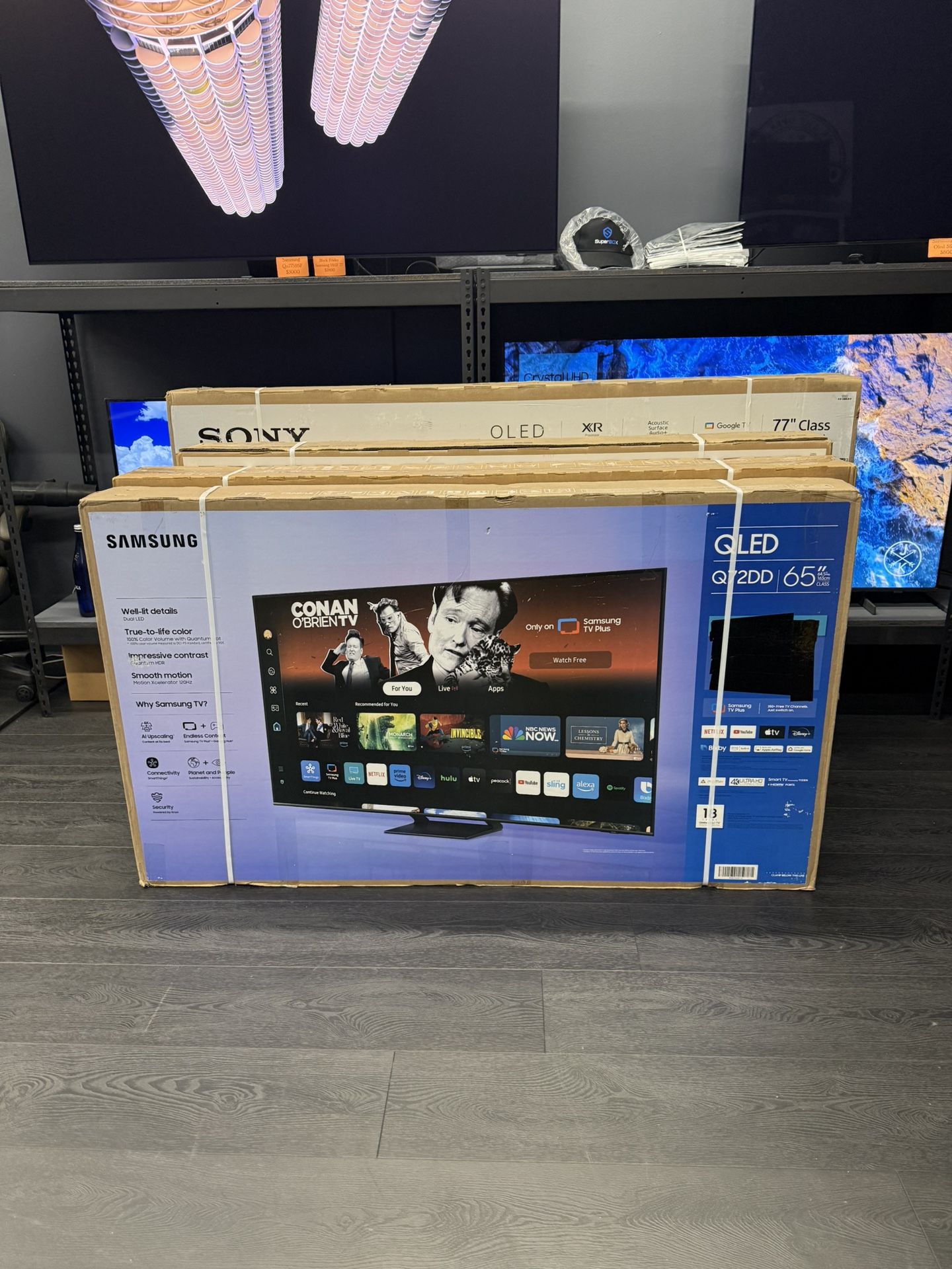 65 INCH SAMSUNG QLED Q70 SMART 4k TVS NEW 