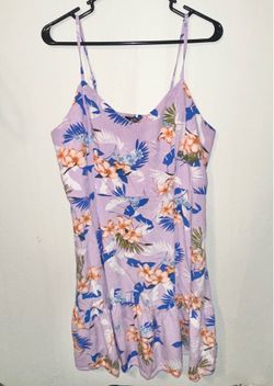 ANA Floral Purple Dress