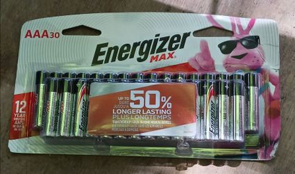 New Pack(s) Energizer Max 36 AAA Batteries