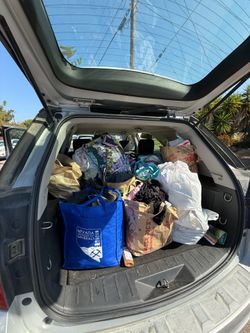 BAGS of women's clothes and shoes
