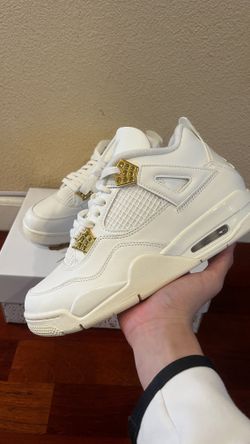 Jordan 4 Metallic Gold Sizes In Description