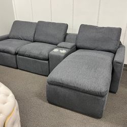 🍄 Hartstale Power Reclining Sectional | Recliner Sofa | Leather Recliner| Loveseat | Couch | Sofa | Sleeper| Living Room Furniture| Garden Furniture 