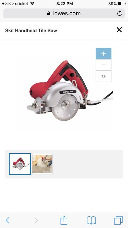 Skilsaw handheld 3510 4-3/8in tile wet saw