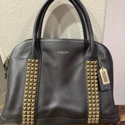 Designer Authentic Leather Coach Bag 