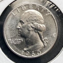 1960-D Washington Quarter AU
