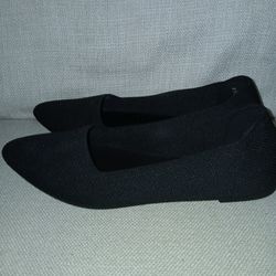 Black Flats-Love Shoes