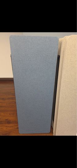 Room dividers office 12 blue and 17 tan 24” x 64”