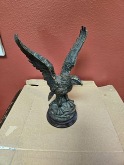 Decorative Bronze-Finish Eagle Statue