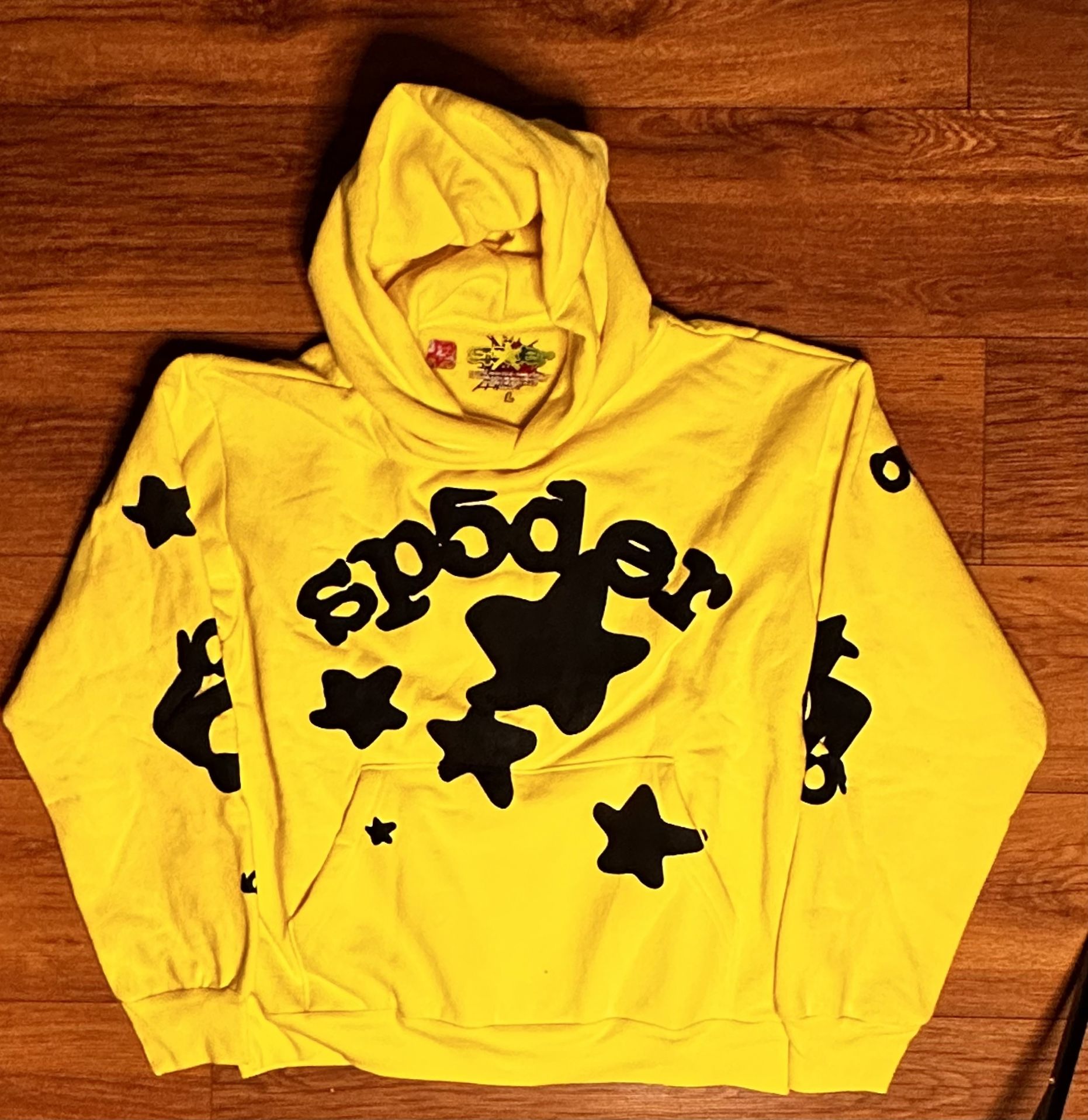 Sp5der Yellow Hoodie