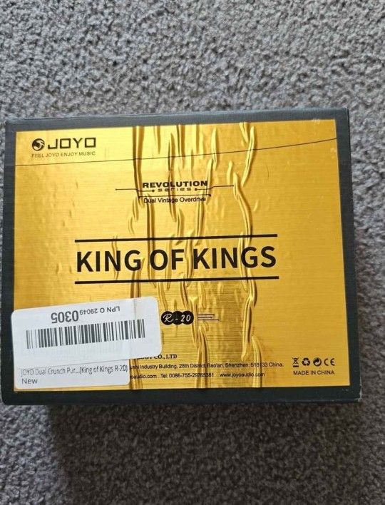 JOYO Dual Crunch Pure Analog Circuit Overdrive Effect Pedal