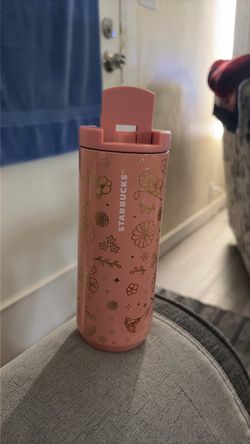 Starbucks  lunar new year 3025 snake siren stainless tumbler12 oz pink floral