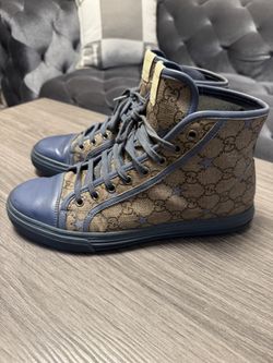 GUCCI CANVAS HIGH TOP SNEAKERS MAN