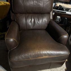 Real Leather Recliner Couch