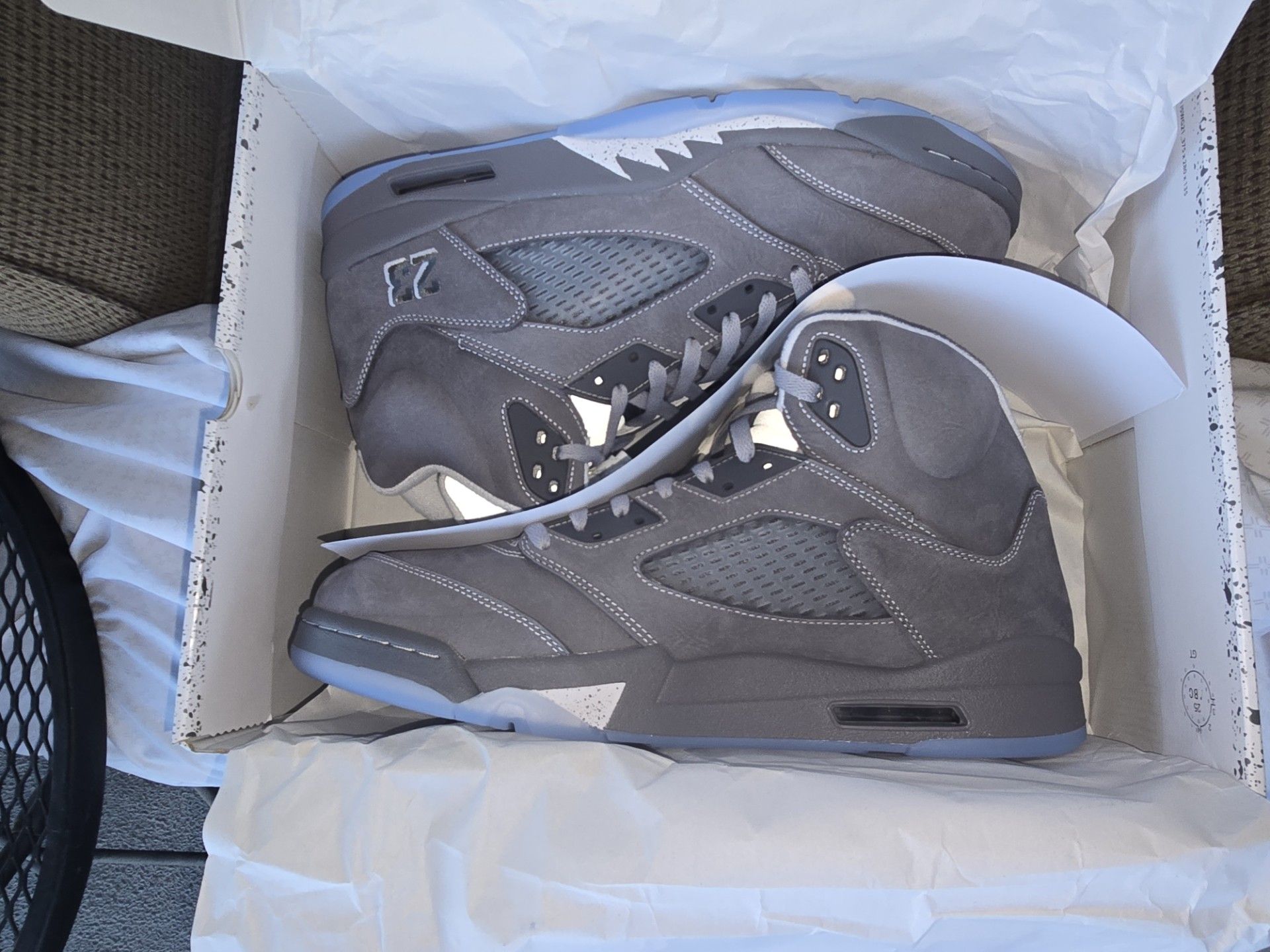 Jordan 5 Wolf Grey's