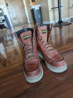 Size 9 mens wolverine work boots