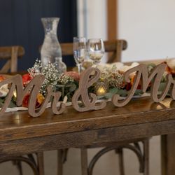 Wedding / Wedding Decorations, Wedding Sign, Sweetheart Table, Wedding Mirror, Decorated Vases, Small Flower Vases
