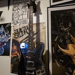 Used Schecter Guitar Research Pete Dee PT Black Solid Body Electric Guitar