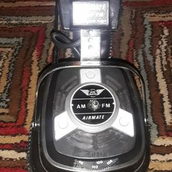 Rare Vintage Stereo AM/FM Headphones AIRMATE Model MR500.