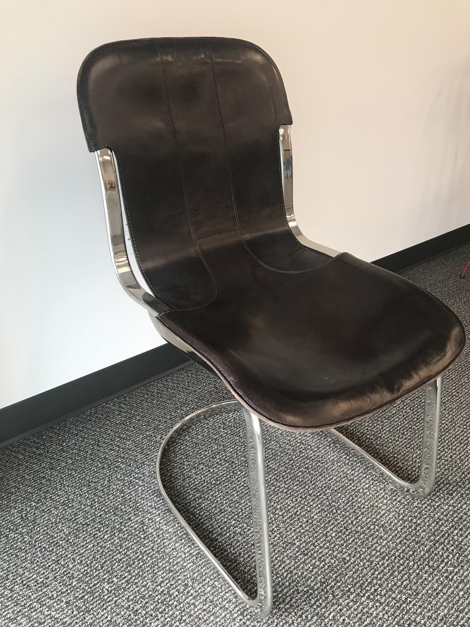 Restoration Hardware Leather Dining Chairs $75, Set Of 10