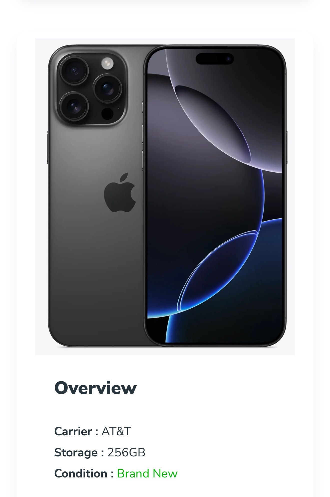 iPhone 16 Pro Max