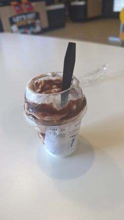 Half eaten vintage McDonald’s 1 of 1 sundae