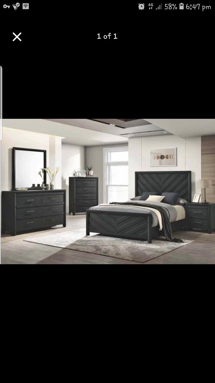 Brand New Black Bedroom Set Are Available With Free Delivery And Cash On Delivery