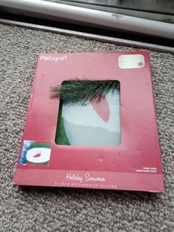 Snowman plate