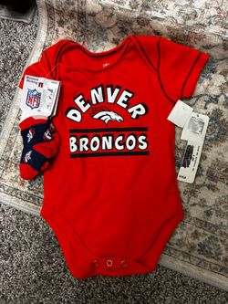 NFL Denver Broncos Baby Onesie and Socks Set