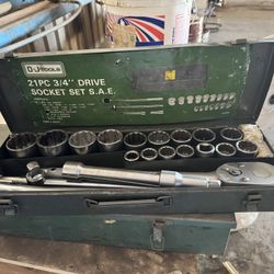 3/4” socket set